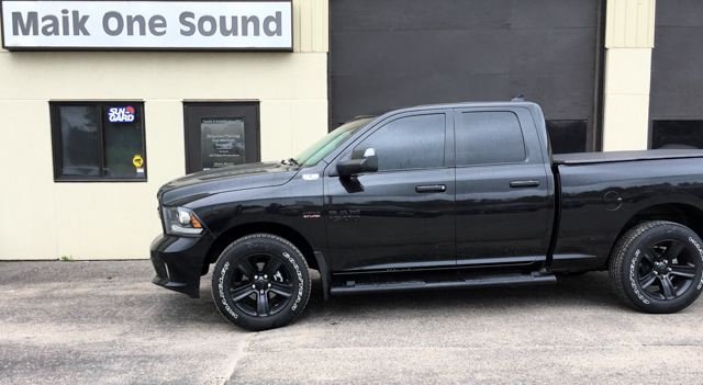 2018 RAM 1500 with professional window tint in North Bay